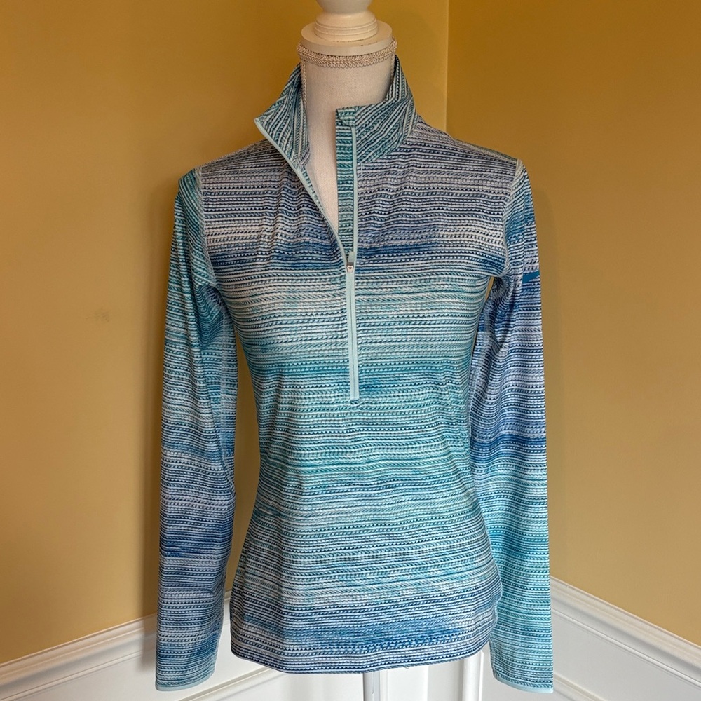 NWT Nike Dri-FIT Blue Striped Top